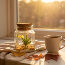 Load image into Gallery viewer, Orchid Terrarium-Miniature orchid/Glass Terrarium/Indoor Garden/Office desk/Live plants/Gift for Her/Wedding Favor/Bridesmaid/Anniversary