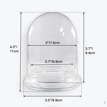 Load image into Gallery viewer, Bloomify Glass Large Dome – 3.5 x 3.5 x 4.3 Inches – Premium Anti-Fog Glass Cloche Bell Jar with Base - Perfect for Home Decor, Tabletop Displays, Terrariums, and Creative Projects (No Plants) - Orchid Gene