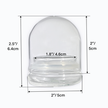 Load image into Gallery viewer, Bloomify Glass Small Dome – 2 x 2 x 2.5 Inches – Premium Anti-Fog Glass Cloche Bell Jar with Base- Perfect for Home Decor, Tabletop Displays, Terrariums, and Creative Projects (No Plants) - Orchid Gene