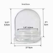 Load image into Gallery viewer, Bloomify Glass Dome Set – Large, Medium, and Small Domes – Premium Anti-Fog Glass Cloche Bell Jars with Base – Elevate Your Space with Timeless Elegance for Home Décor, Tabletop Displays, and Terrariums (No Plants) - Orchid Gene
