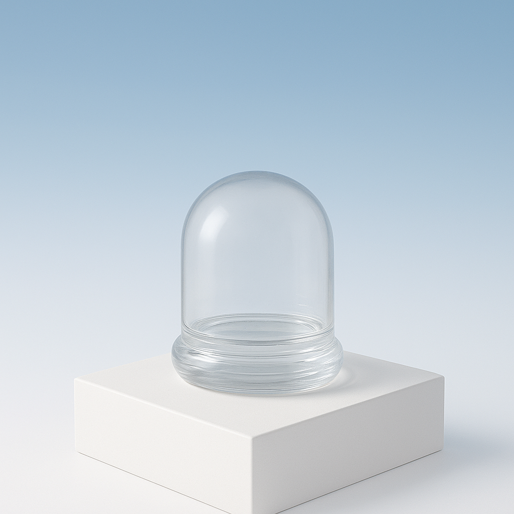 Bloomify Glass Small Dome – 2 x 2 x 2.5 Inches – Premium Anti-Fog Glass Cloche Bell Jar with Base- Perfect for Home Decor, Tabletop Displays, Terrariums, and Creative Projects (No Plants)