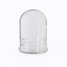 Load image into Gallery viewer, Bloomify Glass Middle Dome – 2.5 x 2.5 x 3.2 Inches – Premium Anti-Fog Glass Cloche with Base – Perfect for Home Décor, Tabletop Displays, Terrariums, and DIY Projects (No Plants)
