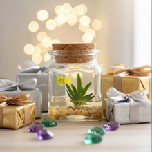 Load image into Gallery viewer, Orchid Terrarium-Miniature orchid/Glass Terrarium/Indoor Garden/Office desk/Live plants/Gift for Her/Wedding Favor/Bridesmaid/Anniversary
