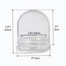 Load image into Gallery viewer, Bloomify Glass Small Dome – 2 x 2 x 2.5 Inches – Premium Anti-Fog Glass Cloche Bell Jar with Base- Perfect for Home Decor, Tabletop Displays, Terrariums, and Creative Projects (No Plants) - Orchid Gene
